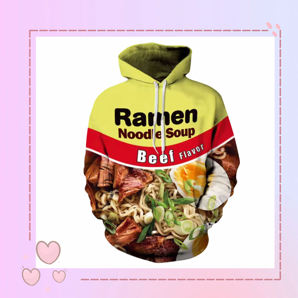 Hoodie Ramen Hombre Talla L