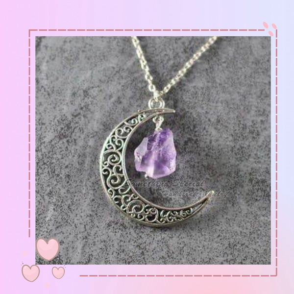 Collar luna y amatista