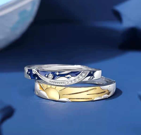 Anillos Matching Sol y Luna