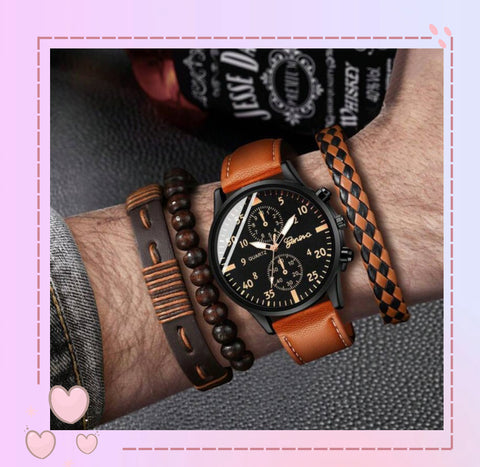 Reloj más set de pulsera