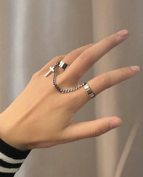 Par de anillos cadena