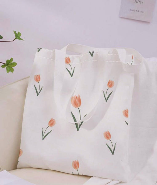 Tote bag de tulipanes