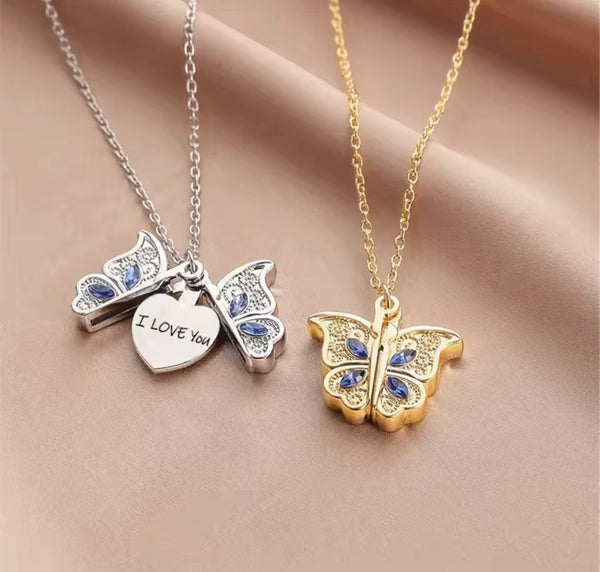 Collar Mariposa “I love You”