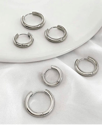 Set de 3 argollas unisex