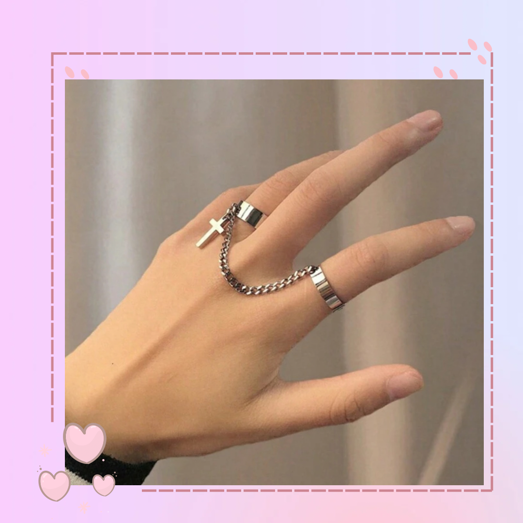 Par de anillos cadena