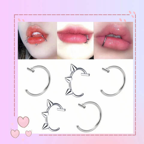 Set de 5 lip rings