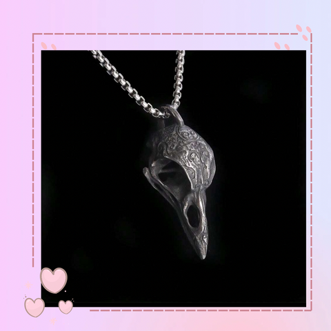 Collar cráneo de cuervo