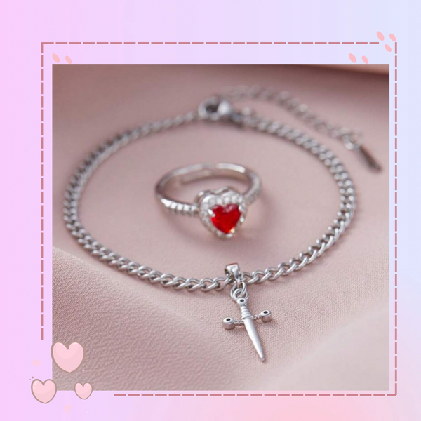 Pulsera y anillo de promesa