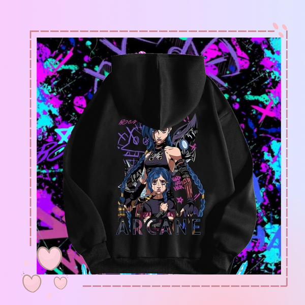 Hoodie Arcane Hombre Talla L
