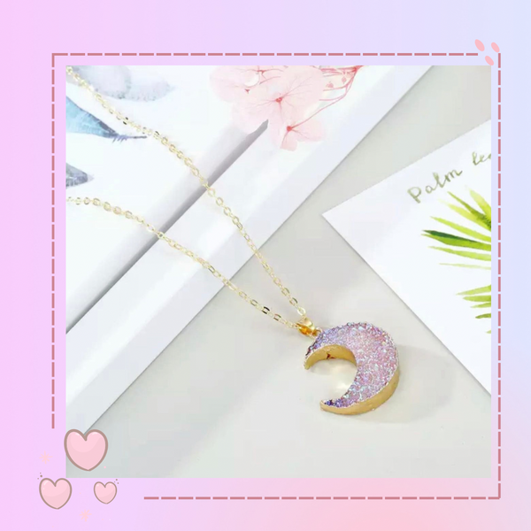 Collar de luna morado