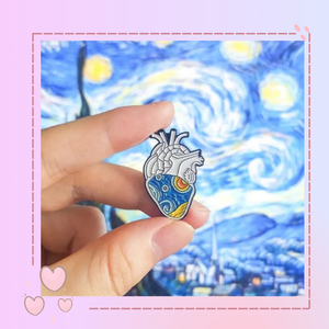 Pin corazon de Van Gogh