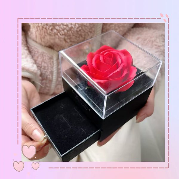 Caja de rosa eterna
