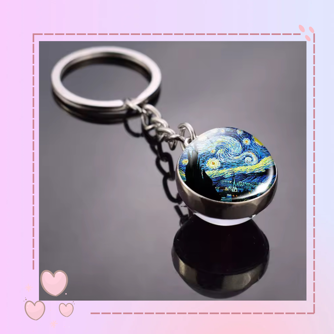 Llavero de la noche estrellada