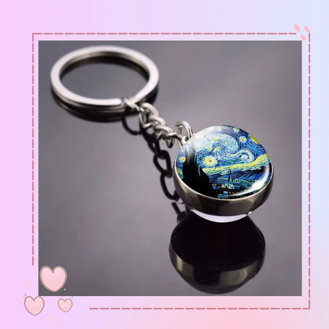 Llavero de la noche estrellada