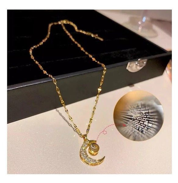 Collar luna proyector de 100 Te amo