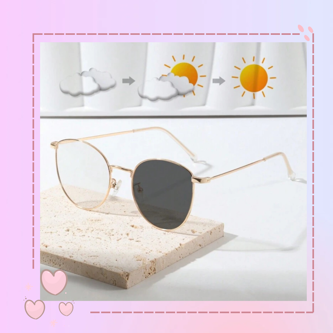 Lentes dorados fotocromáticos