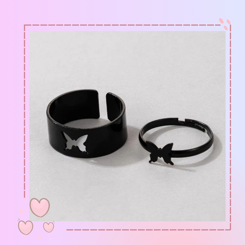 Anillos Match mariposa