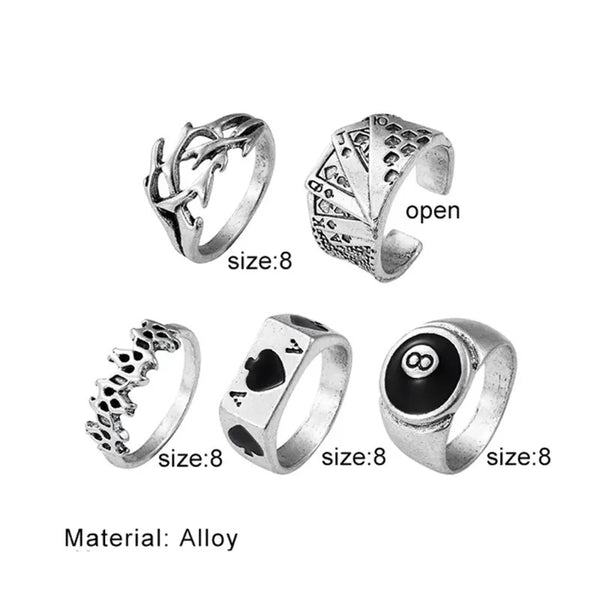 set de 5 Anillos