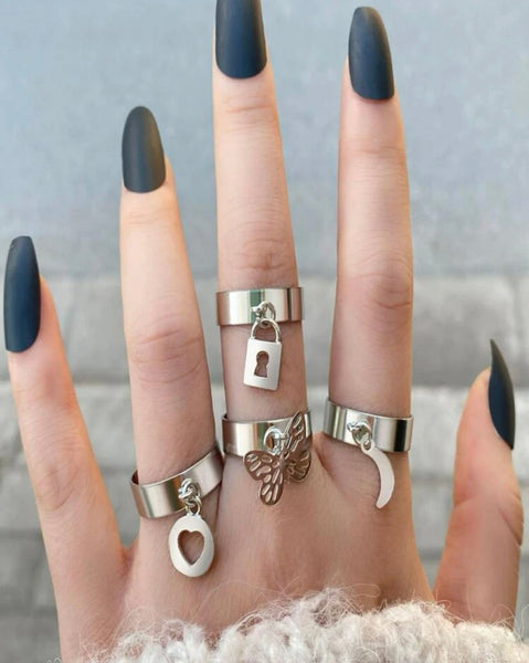 Set de 4 anillos