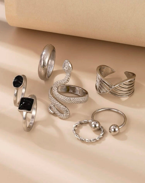 Set de 7 anillos