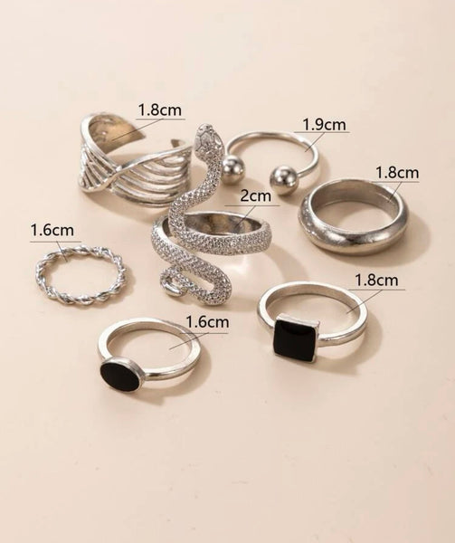 Set de 7 anillos