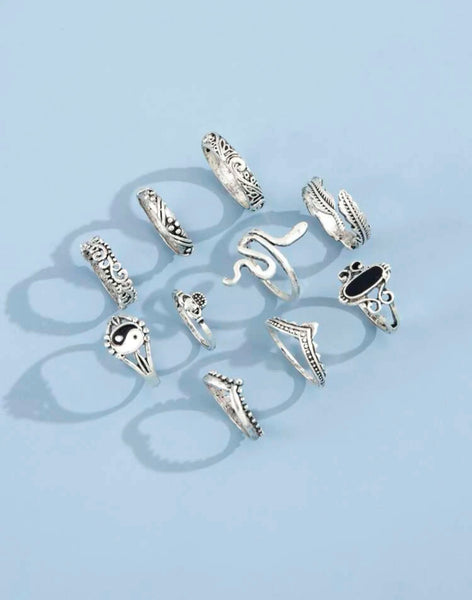 Set de 10 anillos