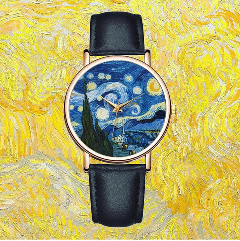 Reloj de la noche estrellada